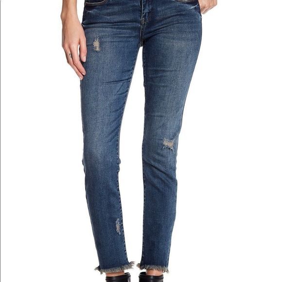 Blank NYC Cropped Skinny Distressed‎ Skinny Jeans - Picture 1 of 7